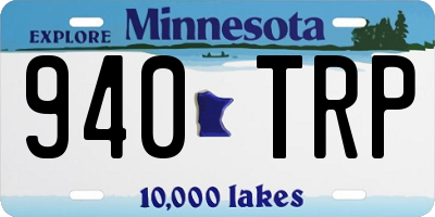 MN license plate 940TRP