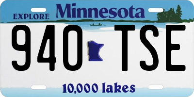 MN license plate 940TSE