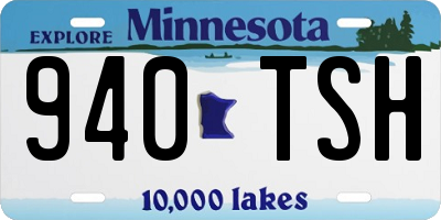 MN license plate 940TSH
