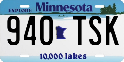 MN license plate 940TSK
