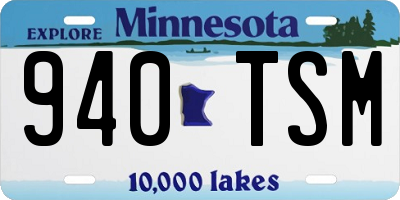 MN license plate 940TSM