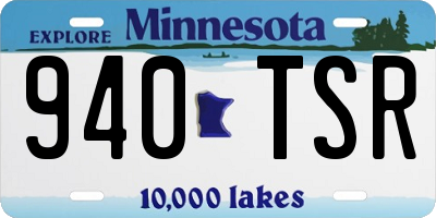 MN license plate 940TSR