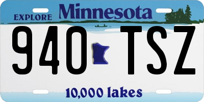 MN license plate 940TSZ