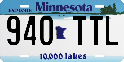 MN license plate 940TTL