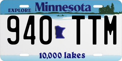 MN license plate 940TTM
