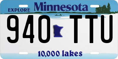 MN license plate 940TTU