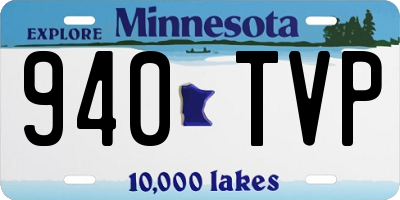 MN license plate 940TVP