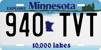 MN license plate 940TVT
