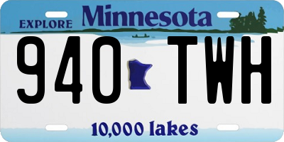 MN license plate 940TWH