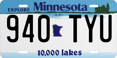 MN license plate 940TYU