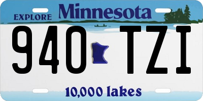MN license plate 940TZI