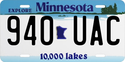 MN license plate 940UAC