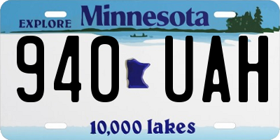 MN license plate 940UAH