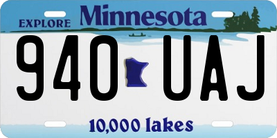 MN license plate 940UAJ