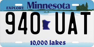 MN license plate 940UAT