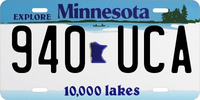 MN license plate 940UCA