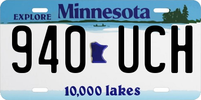 MN license plate 940UCH