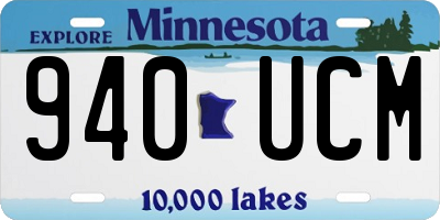 MN license plate 940UCM