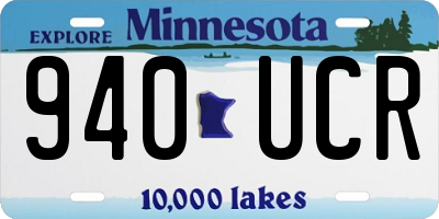 MN license plate 940UCR