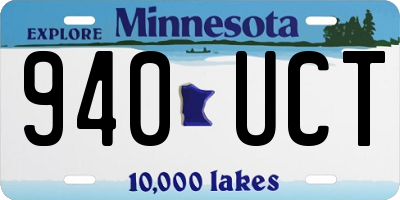 MN license plate 940UCT