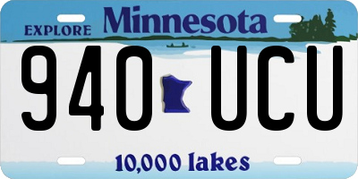 MN license plate 940UCU