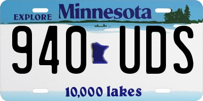 MN license plate 940UDS