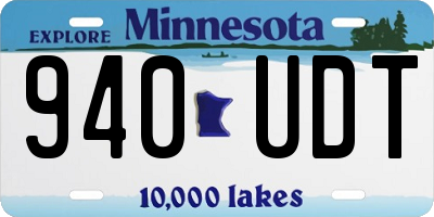 MN license plate 940UDT