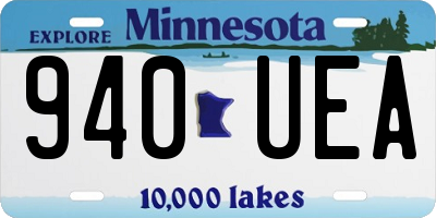 MN license plate 940UEA