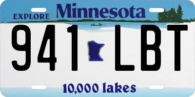 MN license plate 941LBT