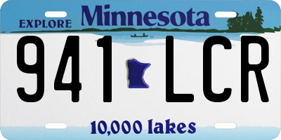 MN license plate 941LCR