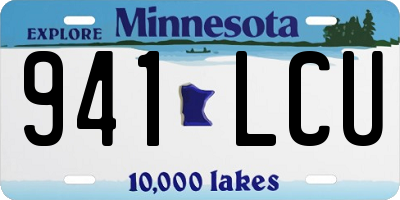 MN license plate 941LCU