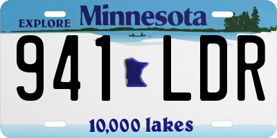 MN license plate 941LDR