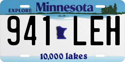 MN license plate 941LEH