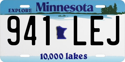 MN license plate 941LEJ