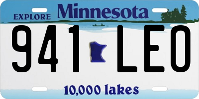 MN license plate 941LEO