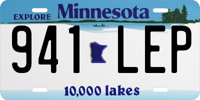 MN license plate 941LEP