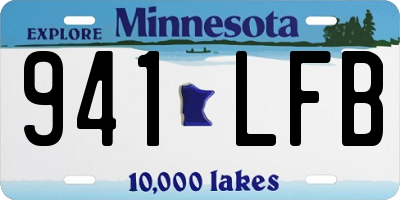 MN license plate 941LFB