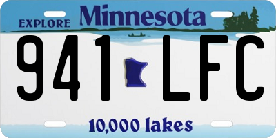MN license plate 941LFC