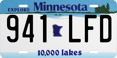 MN license plate 941LFD
