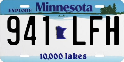 MN license plate 941LFH