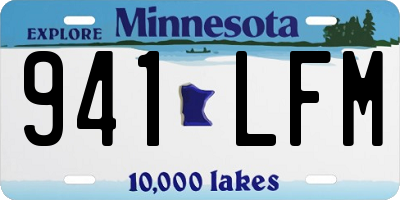 MN license plate 941LFM