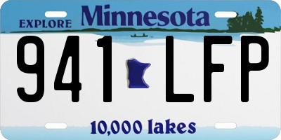 MN license plate 941LFP