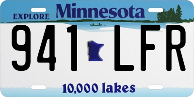 MN license plate 941LFR