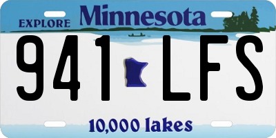 MN license plate 941LFS