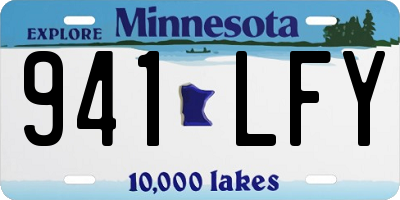 MN license plate 941LFY