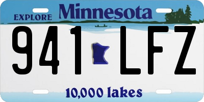 MN license plate 941LFZ