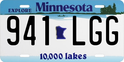 MN license plate 941LGG