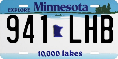 MN license plate 941LHB
