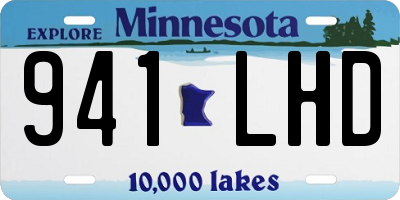 MN license plate 941LHD