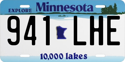 MN license plate 941LHE